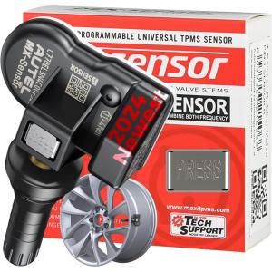 imageAutel TPMS Sensor MXSensor 2 in 1 315MHz  433MHz Pressin 100 Cloneable TPMS Programmable Sensors Tire Pressure Monitoring System Rubber Valves