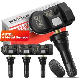 imageAutel TPMS Sensors MXSensor 2 in 1 315MHz  433MHz Same as OE Sensors for All Cars 100 Cloneable TPMS Programmable Sensors for Tire Pressure Monitoring System Rubber Valves Set of 4 Pieces