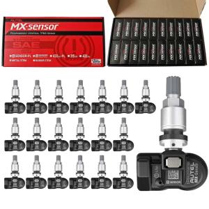imageAutel TPMS Sensors Programmable Mx Sensor for Tire Pressure315MHz  433MHzPressin OELevel20 pcs Metal valves Programmed by TS508 TS408 TS508WF TS608 MS906TS ITS600PRO MS906PROTSMetal Sensors