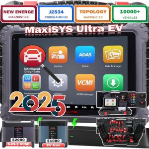 imageAutel Ultra EV Scanner High Voltage Battery Pack Analysis Diagnostic Scanner with EVDiag Kit MaxiFlash VCMI Bi Directional Control ECU Coding Programming Advanced Autel Ultra MS919 MS909