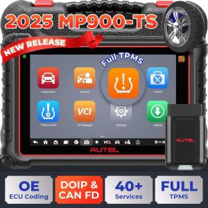 imageAutel MaxiPRO MP900TS Scanner 2025 MP900TS up of MaxiSYS MS906TS MP900BT MK900TS Top TPMS as MS906 ProTS Pro ECU Coding Bidirectional Tests 40 Service 8 All System OBD2 Tool CAN FDampampDOIP