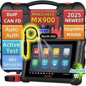 imageAutel MaxiCheck MX900 Obd2 Scanner with MV108 Worth 49 All System Diagnostic Scan Tool with 40 Reset Services FCA Auto auth Active Tests WiFi Print Upgrade of autel MX808 MD808 MK808 S PRO