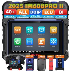 imageAutel MaxiIM IM608 PRO 2 Scanner IM608 PRO II Automotive Diagnostic Tool with XP400 PRO GBOX3 APB112 ECU Coding as Elite II Pro 40 Service 3000 Active Test CAN FD ampamp DOIP Up of IM608 PRO IM508S