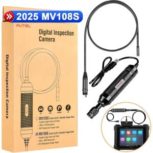 imageAutel MaxiVideo MV108S Inspection Camera  85mm Diameter Imager USB Endoscope with Light 1920x1080 HD 2MP Borescope for Autel Scanner ampamp PC Upgraded Waterproof Inspection Camera and Cable USB