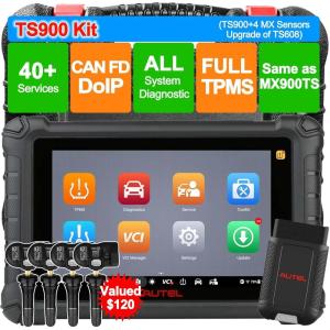 imageAutel MaxiTPMS TS900 TPMS Programming Tool w 120 4PCS MXSensors Full TPMS as MP900TS Up of TS508WF Kit TS608 MX900 MX808 All System Diagnostic Scanner Bidirectional Scan Tool 40 Services