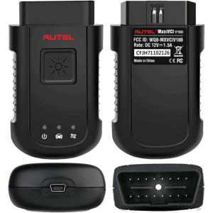 imageAutel MaxiVCI V100 Bluetooth Vehicle Communication Interface OBD Scanner Comprehensive Diagnostics Work with MS906BT MK906BT MS906TS MK908 MS908 MS908S Pro MS908 Pro MK908P MaxiSYS Elite