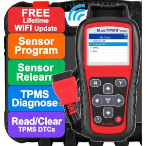 imageAutel TPMS Programming Tool TS508WF TPMS Sensor Programmer TPMS Relearn Tool TPMS Reset Tool Activate Read Copy Tire Sensor Free Lifetime WiFi Update Advanced TS408S TS501 PRO TS508