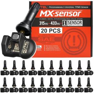 imageAutel TPMS Sensors Autel MX Sensor 20pcs Pack Rubber Stem 315433MHz TPMS Sensors Universal Tire Sensor Programmed by TPMS Tool TS401 TS408 TS508 TS601 TS608 TS900 MK808TS ITS600 ITS600ProRubber Sensor 20