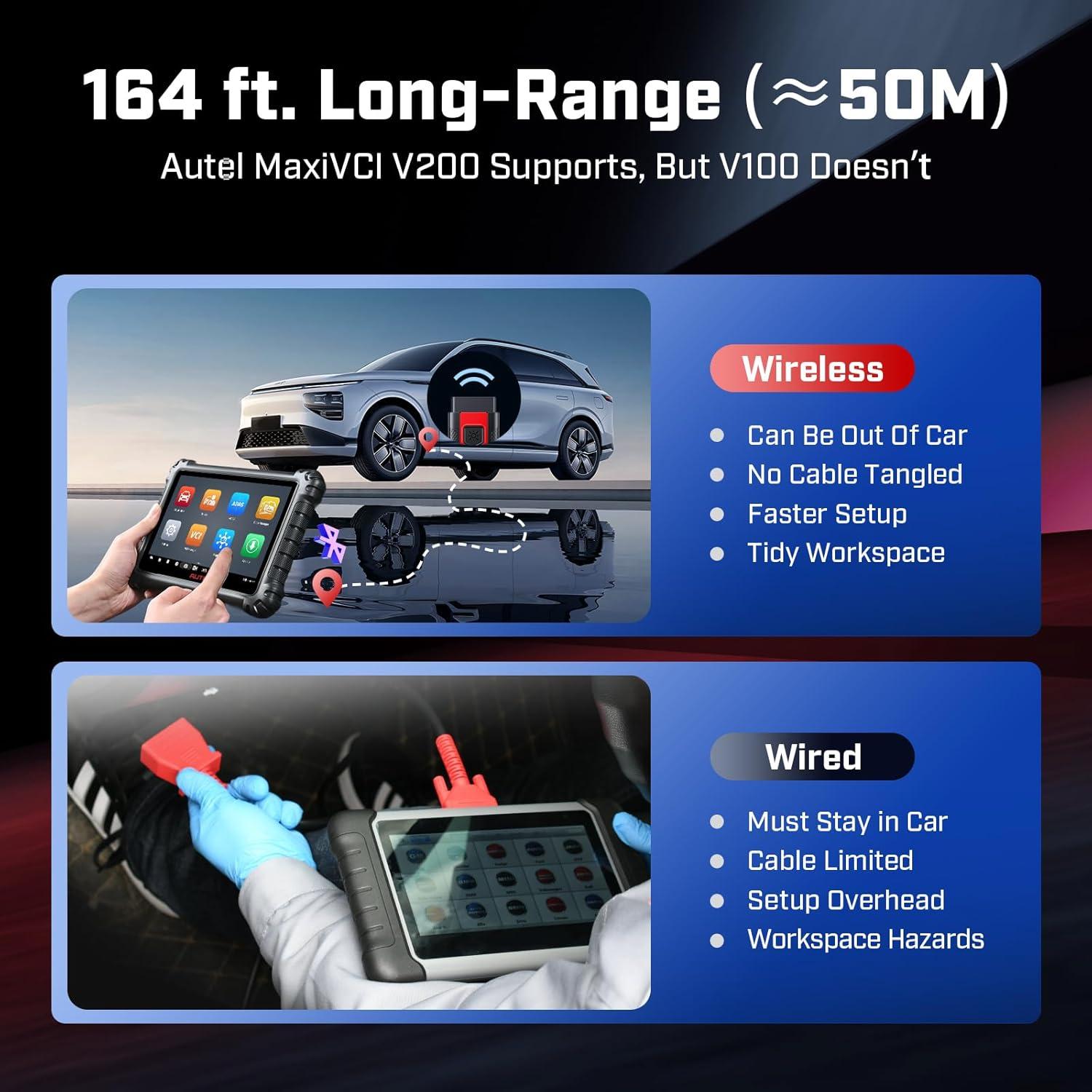 imageAutel MaxiVCI V200 VCI200 Wireless Dongle 2025 VCI 200 OBD2 Connector 20 of VCI100 V100 Adapter Car Communication Interface for MaxiSys MS906 Pro MS906 ProTS S906 MAX KM100 BT608 BT609 ITS600 etc