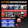 image2025 Autel MaxiBAS BTMS OBD2 Car Battery Tester Memory Saver Preserve Vehicle Data Code Electronic Preset Maintain Data Surge Protection Attaches to 12 Volt Backup Battery Provide Power to Vehicle