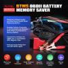 image2025 Autel MaxiBAS BTMS OBD2 Car Battery Tester Memory Saver Preserve Vehicle Data Code Electronic Preset Maintain Data Surge Protection Attaches to 12 Volt Backup Battery Provide Power to Vehicle