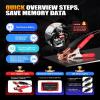 image2025 Autel MaxiBAS BTMS OBD2 Car Battery Tester Memory Saver Preserve Vehicle Data Code Electronic Preset Maintain Data Surge Protection Attaches to 12 Volt Backup Battery Provide Power to Vehicle