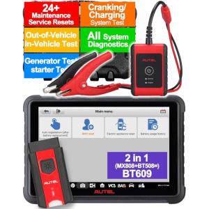imageAutel Battery Tester Code Reader MaxiBAS BT609 6V12V Battery 1224V CrankingCharging System Analysis Tool All System Diagnostic InampampOut of Vehicle Test 28Service Better BT608 BT508 BT506 MX808