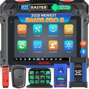 imageAutel MaxiIM IM608 PRO 2 2025 IM608 PRO II Automotive Diagnostic Tool with XP400 PRO IMKPA GBOX3 APB112 1316 Bundle ECU Coding as Elite II Pro 3000 Tests 40 Reset OS10 4128GB CAN FD DoIP