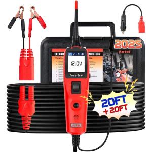 imageAutel PowerScan Automotive Circuit Tester Power Circuit Probe Tool 1224V Electrical Short Open Breaker Circuit Finder ACDC Current Resistance Duty Cycle ampamp 20FT Extension Cord for 99 Cars