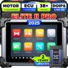 imageAutel MaxiSys Elite II Pro Scanner 2025 2 Years Free Update Elite 2 Pro J2534 Reprogramming Tool as Ultra MS909 MS919 Up of MS908SP II MK908P II Motor TruSpeed 45 Resets CAN FD DoIP 3K Test