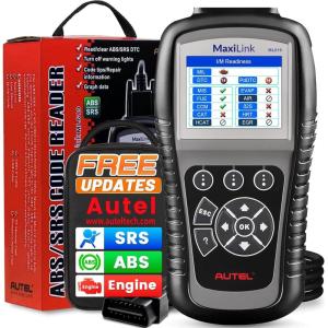 imageAutel Maxilink ML619 OBD2 Scanner New Autel Scanner Upgraded Version of AL519AL619 Code Reader with ABS SRS Diagnoses for Warning Light Turn Off Including MIL Graphs Data 10 OBD2 Test ModesML619