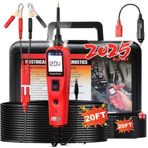 imageAutel PowerScan PS100 Power Circuit Probe Kit  12V 24V Car Circuit System Diagnostic Tool Automotive Circuit Tester with 20ft Extension Cable Easy to Read ACDC Current Resistance