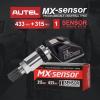 imageAutel TPMS Sensor MXSensor 315MHz433MHz 2in1 TPS218 Tire Sensor Tire Pressure Monitoring System Sensor Program Universal Replace 98 of OE Sensor SAE Standard J1205J120 Metal Valve Stem 4packMetal Valve Stem