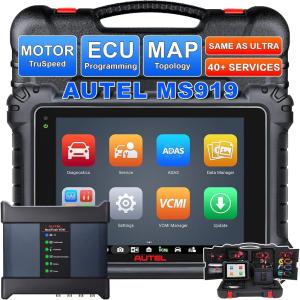 imageAutel MaxiSys MS919 Scanner Same as MS Ultra and Up of MS909 Ultra LiteElite 2 Motor TruSpeed Color Topology 20 ECU Programming Coding 40Reset 3000 Active Test 2000 5in1 VCMI