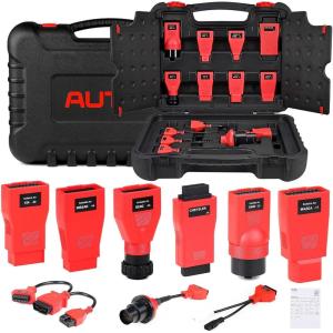 imageAutel OBD Adapter Kit with BlowMolded Carrying Case 11 Pcs OBD Connectors Compatible with All Autel Scanner Tablet Device