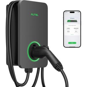 imageAutel MaxiCharger Level 2 Electric Vehicle EV Charger up to 80 Amp Fast Charging EV Charger Level 2 Integrated Cloud with AI IndoorOutdoor Charging Stations J1772 Hardwired80 Amp Hardwired