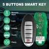 image:imageAutel Universal Key Fob for Nissan IKEYNS5TPR Work with KM100IM508IM608 Programmable Smart Key OE Quality Blank Key Replacement Key CreationClone Chip ReadWrite 315M415M 5 Buttons