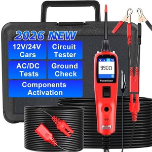 image:imageAutel PowerScan PS100 Power Circuit Probe Tester Breaker Finder 12V 24V Automotive Electrical Diagnostic Tool with 20ft Extension Cable AVOmeter Test Light Continuity Checker for 99 Cars