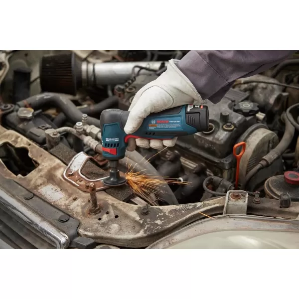 BOSCH GWG12V-20SB23 12V Max Brushless 1/4 In. Right Angle Die Grinder Kit with  3.0 Ah Batteries