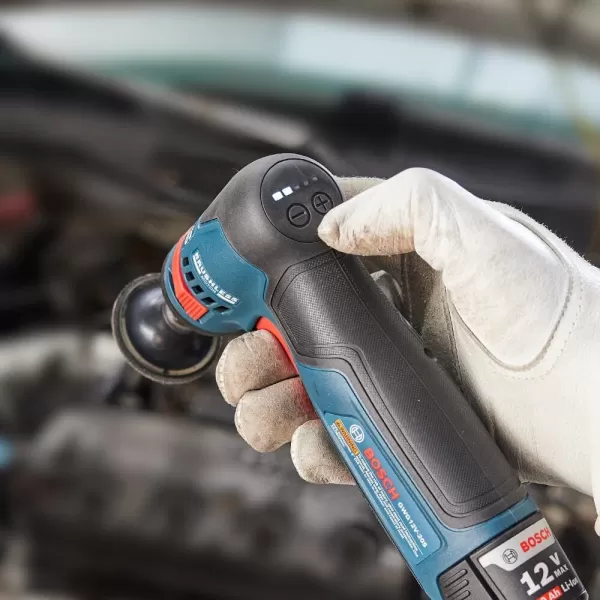 BOSCH GWG12V-20SB23 12V Max Brushless 1/4 In. Right Angle Die Grinder Kit with  3.0 Ah Batteries
