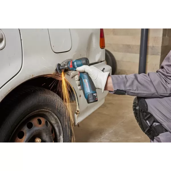 BOSCH GWG12V-20SB23 12V Max Brushless 1/4 In. Right Angle Die Grinder Kit with  3.0 Ah Batteries