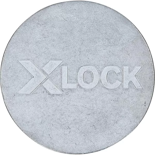 BOSCH MGX0450 4-1/2 In. X-LOCK Backing Pad with X-LOCK Clip - Medium Hardness, Use with Fiber Discs, for Applications in Metal Surface Finishing, Weld Blending, Rust Removal, Black
