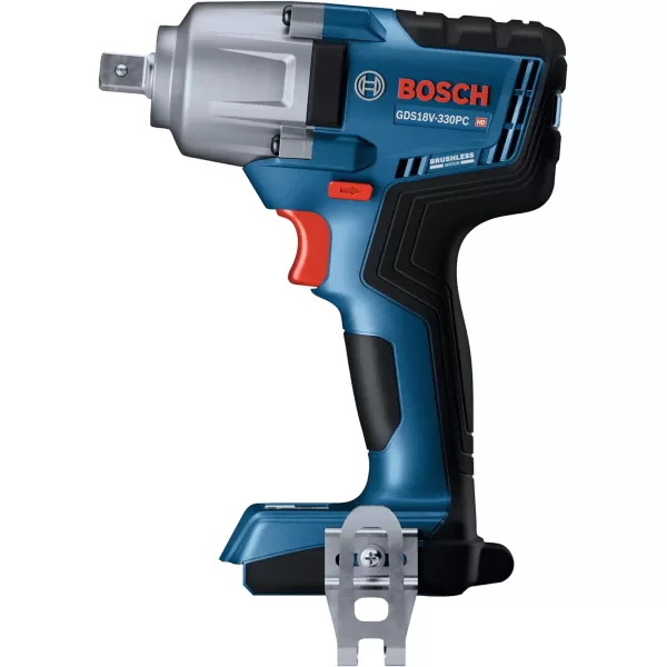 BOSCH GDS18V-330CN 18V Brushless Connected-Ready 1/2 In. Mid-Torque Impact Wrench with Friction Ring and Thru-Hole 