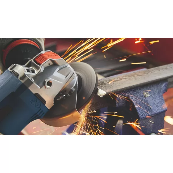 BOSCH GWX18V-13PB14 PROFACTOR™ 18V X-LOCK 5 – 6 In. Angle Grinder with Paddle Switch and  CORE18V® 8 Ah High Power Battery