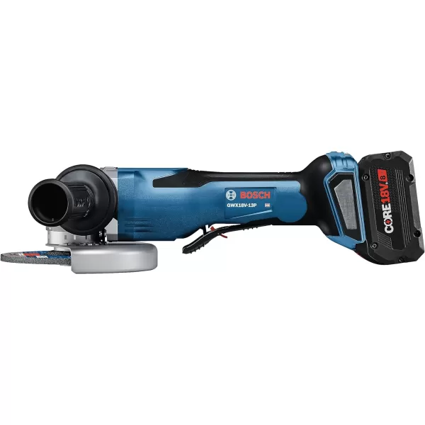 BOSCH GWX18V-13PB14 PROFACTOR™ 18V X-LOCK 5 – 6 In. Angle Grinder with Paddle Switch and  CORE18V® 8 Ah High Power Battery