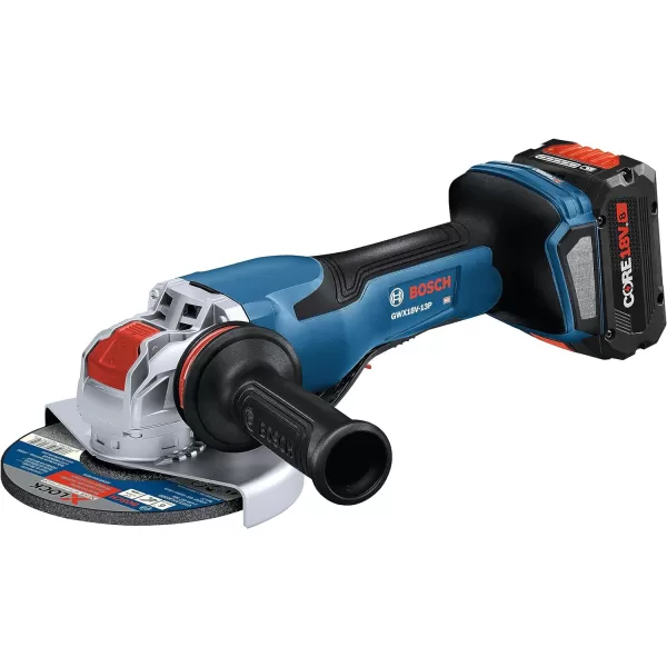 BOSCH GWX18V-13PB14 PROFACTOR™ 18V X-LOCK 5 – 6 In. Angle Grinder with Paddle Switch and  CORE18V® 8 Ah High Power Battery