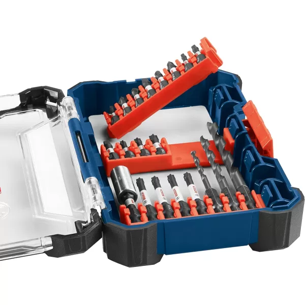 BOSCH SDMS48 48-Piece Assorted Impact Tough Screwdriving Custom Case System Set for Screwdriving Applications