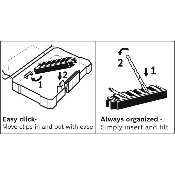 BOSCH SDMS48 48-Piece Assorted Impact Tough Screwdriving Custom Case System Set for Screwdriving Applications