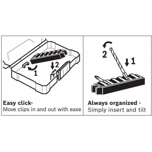 BOSCH SDMS48 48-Piece Assorted Impact Tough Screwdriving Custom Case System Set for Screwdriving Applications