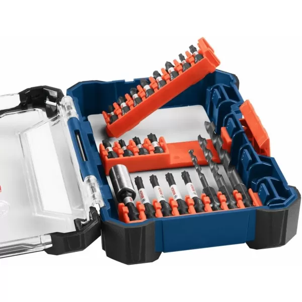 BOSCH SDMS48 48-Piece Assorted Impact Tough Screwdriving Custom Case System Set for Screwdriving Applications