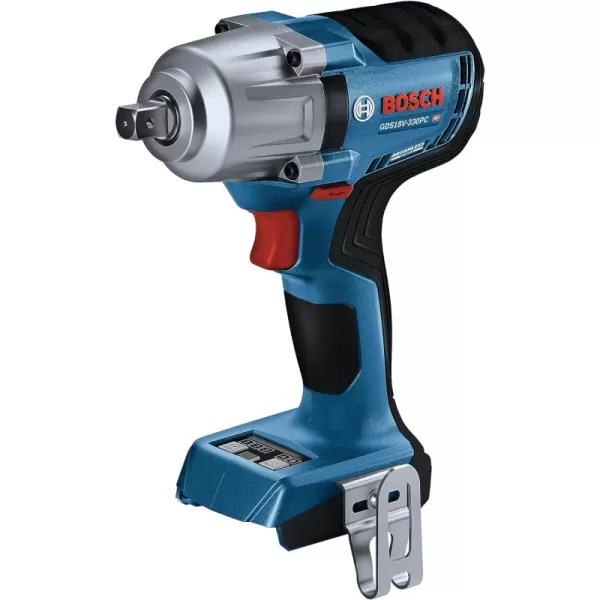 BOSCH GDS18V-330CN 18V Brushless Connected-Ready 1/2 In. Mid-Torque Impact Wrench with Friction Ring and Thru-Hole 