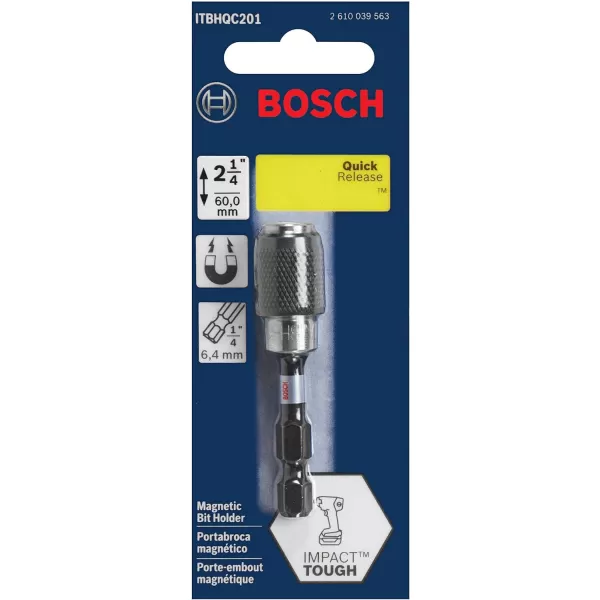 BOSCH ITBH301 1-Piece 3 In. Impact Tough Magnetic Bit Holder