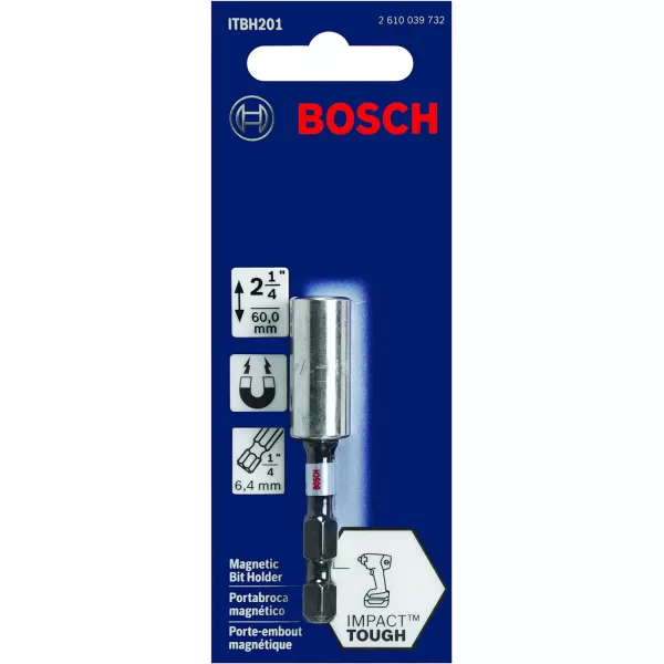 BOSCH ITBH301 1-Piece 3 In. Impact Tough Magnetic Bit Holder