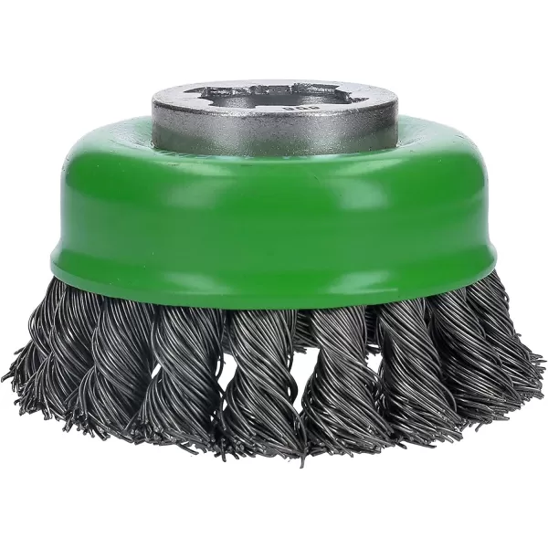 BOSCH WBX418 4-1/2 In. X-LOCK Arbor Tempered Steel Crimped Wire Wheel For Applications in De-burring, Removing Oxides, Flash Removal, Edge Blending