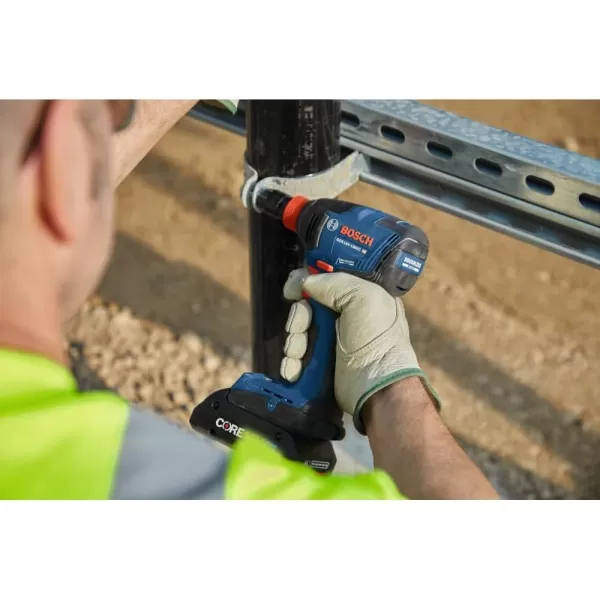 Bosch GDX18V-1860CB15-RT 18V Freak Brushless Lithium-Ion 1/4 in. and 1/2 in. Cordless Connected-Ready Impact Driver Kit  