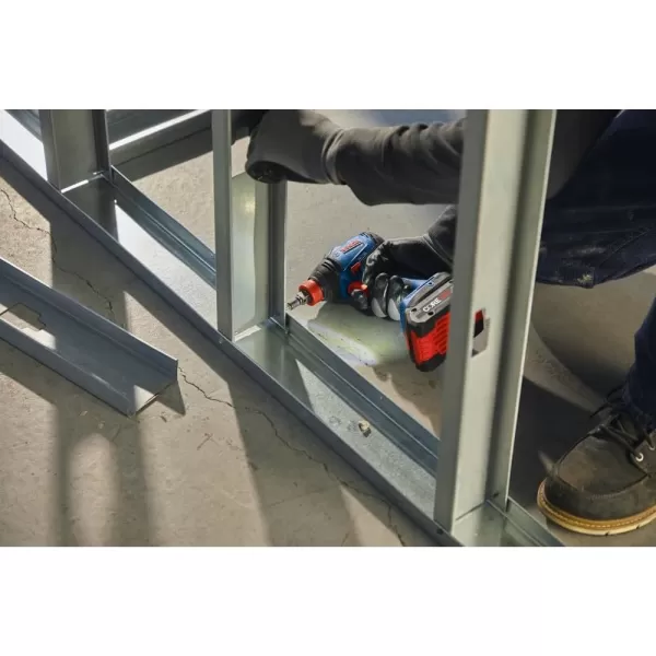 Bosch GDX18V-1860CB15-RT 18V Freak Brushless Lithium-Ion 1/4 in. and 1/2 in. Cordless Connected-Ready Impact Driver Kit  