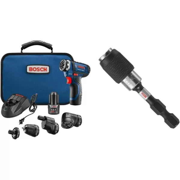 Bosch 12V 5-in-1 Cordless Electric Screwdriver Kit + 12V Max 3.0 Ah Lithium-Ion Battery