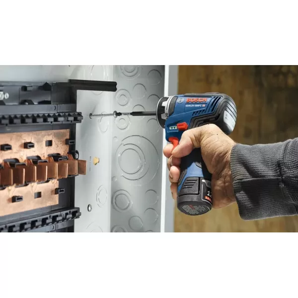 BOSCH GSR12V-300FCB22 12V Max EC Brushless Flexiclick 5-In-1 Drill/Driver System with  2.0 Ah Batteries and BOSCH GFA12-H SDS-plus® Rotary Hammer Attachment