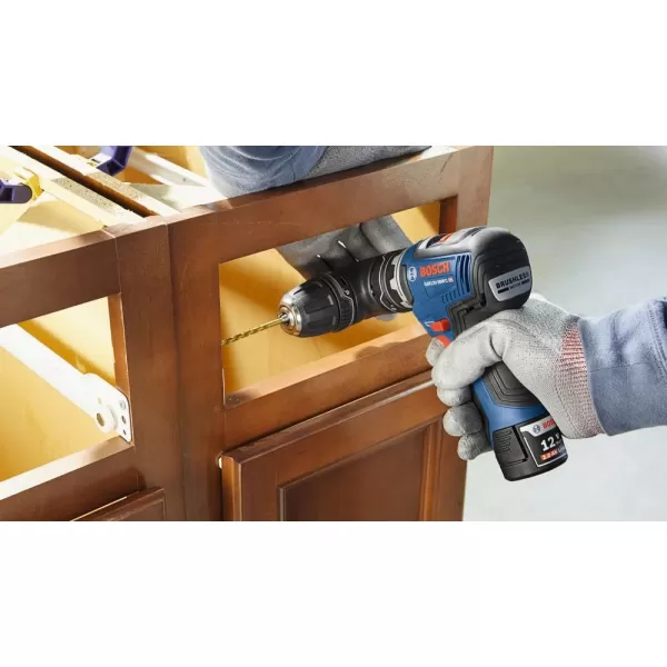 BOSCH GSR12V-300FCB22 12V Max EC Brushless Flexiclick 5-In-1 Drill/Driver System with  2.0 Ah Batteries and BOSCH GFA12-H SDS-plus® Rotary Hammer Attachment
