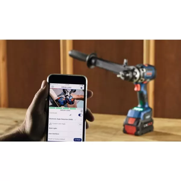 Bosch GSR18V-1330CB14-RT 18V PROFACTOR Brushless Lithium-Ion 1/2 in. Cordless Connected-Ready Drill Driver Kit  